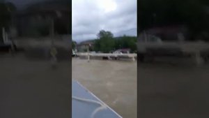 Стихийное бедствие Туапсинский район 2021. Потоп в Лермонтово. Река вышла из берегов. Смыло дорогу