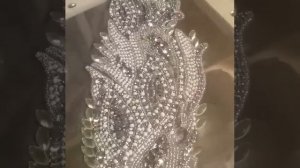 Вышивка люневильским крючком на сетке