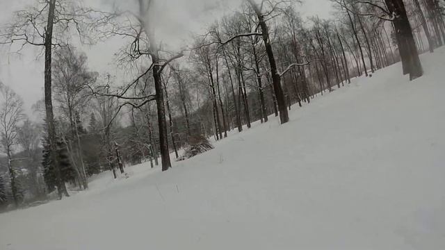 Горнолыжный курорт Лоза ( склон Космонавт), фрирайд смотреть онлайн