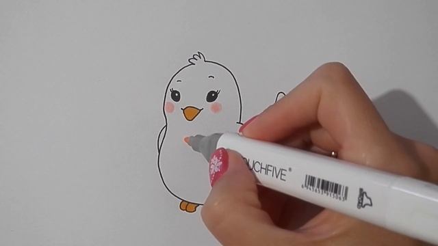 Как ПРОСТО нарисовать МИЛУЮ ПТИЧКУ, Рисуем Просто/923/How easy it IS to draw a CUTE BIRD