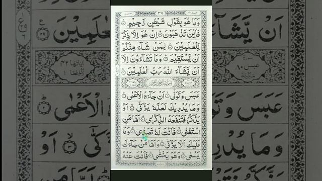 Surah Abasa Makkiyyah part-01 @Learn Quran Kids🌹🌹✔️