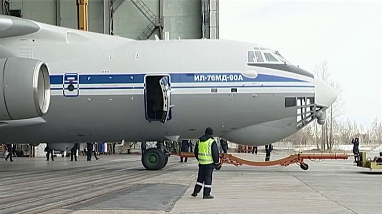 Торжественная церемония передачи ВКС России модернизированного Ил-76 прошла в Ульяновске