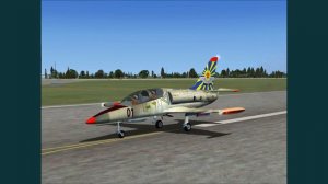 FSX Учебный самолёт Л-39. Полетели. Еким