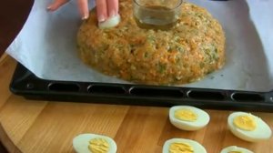 Рождественское кольцо из курицы