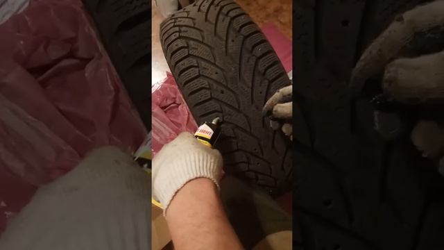 Ошиповка зимней резины своими руками. Часть 2. смотреть онлайн
