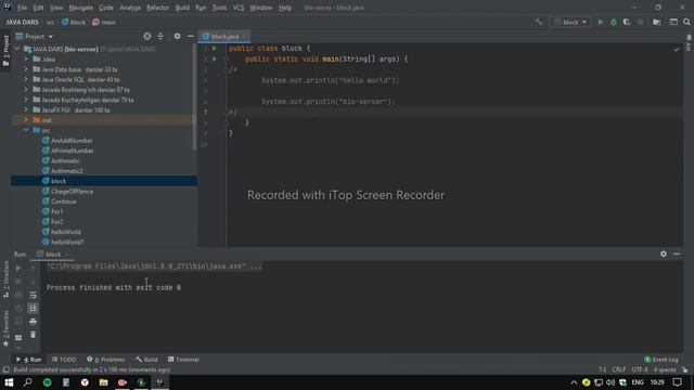 bio-server: java programming - blocks ☣ смотреть онлайн