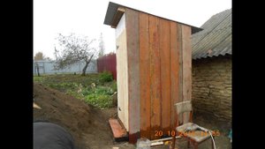 Постройка туалета на даче,своими руками!