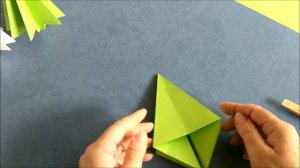 Елка оригами из бумаги | Origami paper christmas tree | Новогодние поделки | Christmas paper craft