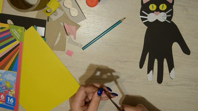 Мастер-класс "Кот учёный" (аппликация) смотреть онлайн