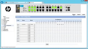 HP 1810 24G Trunk LACP