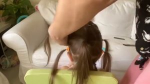 Легкая причёска в садик, в школу /