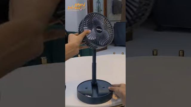 USB Rechargeable Telescopic Foldable Fan. #rechargablefan #minifan