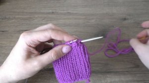 Эластичное закрытие петель резинки 1х1 иглой / Имитация фабричного края