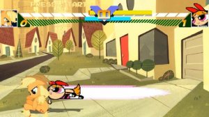 Applejack (My Little Pony) vs Blossom (Powerpuff Girls) - Ultimate Mugen Fight 2016