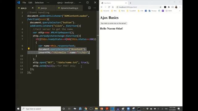 1 12 2020 Internet Programming   Ajax and JSON II смотреть онлайн