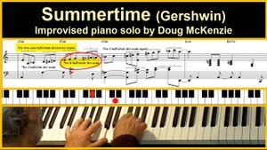 Summertime - jazz piano tutorial