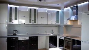 Светодиодное освещение на кухне   изменение цветов