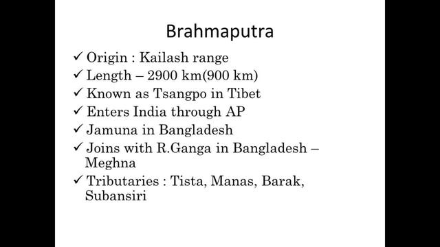UNIT 3-GEOGRAPHY-RIVERS OF INDIA-TNPSC