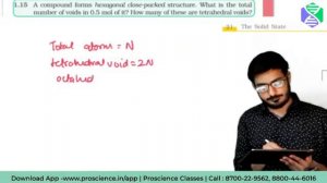 A compound forms hexagonal close packed structure. What is total number of void in 0.5 mol of it?