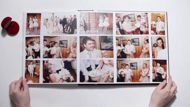Как сохранить фотографии для детей и внуков. Развороты и дизайн фотокниг. Свадебная фотокнига.