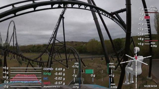 KONDAA onride with g-force data - WALIBI BELGIUM[4K 60FPS] смотреть онлайн