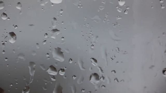 Футаж, Видеофон - Капли дождя на стекле (скачать) смотреть онлайн
