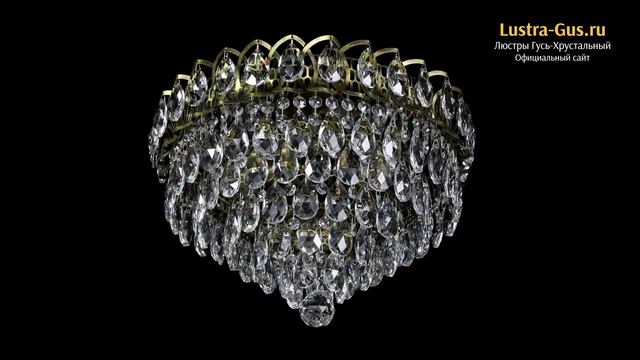 Хрустальная люстра «Грация №1 под бронзу» - Гусь-Хрустальный завод