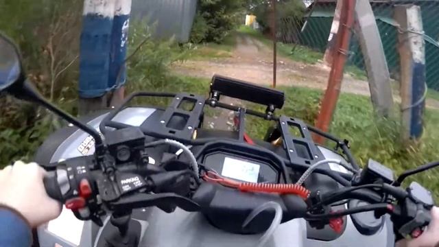 ПОКАТУШКА ПО МЕСТНОСТИ, на квадроцикле стелс леопард 500. Встретил ДПС