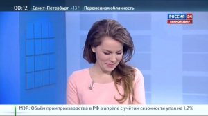 Екатерина Грачёва , ведущая России-24 , рассмеялась от слов про " некомпетентную обезьяну " )))