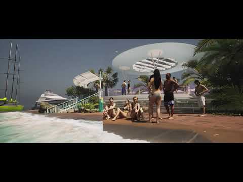 Twinmotion Community Edition 2023.2. Видеостена Прибой. 4к. смотреть онлайн