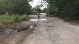 5 минут чистой езды по лужам!