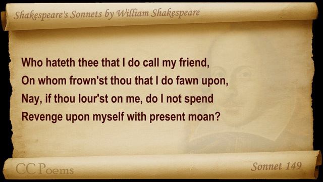 Sonnet 149 by William Shakespeare смотреть онлайн