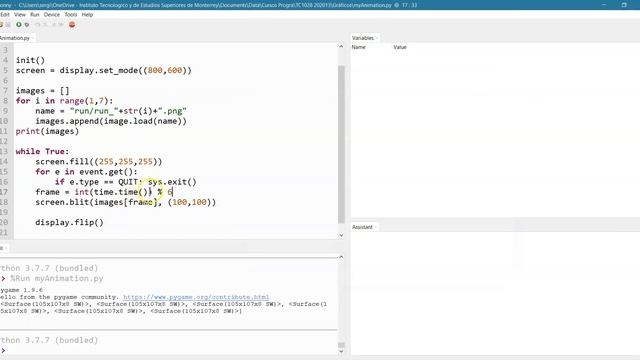 Pygame: Cargar y mostrar animaciones смотреть онлайн