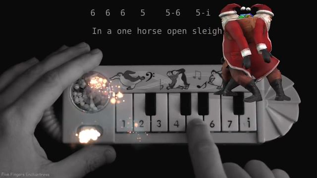 Jingle Bells (how to play on a 1$ piano) смотреть онлайн