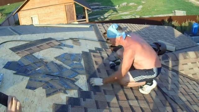 Укладка гибкой черепицы