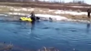 На буране по реке...