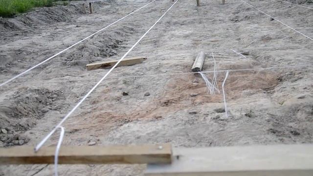 результат разметки под ленточный фундамент (часть 1) смотреть онлайн