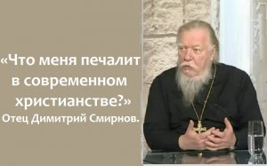 «Что меня печалит в современном христианстве?» Отец Димитрий Смирнов. 2010.09.06.