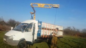 Промышленное пчеловодство, погрузка пчел