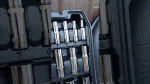 распаковка набора инструментов 219 предметов NEW EPOCH. в кейсе.