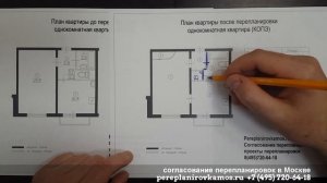 Перепланировка однокомнатной квартиры в доме серии КОПЭ