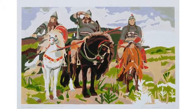 Раскраски по номерам Богатыри Мастер класс (Россия) смотреть онлайн