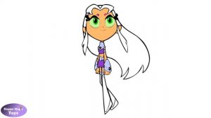 Teen Titans Go! Starfire Coloring Book Starfire Coloring Page