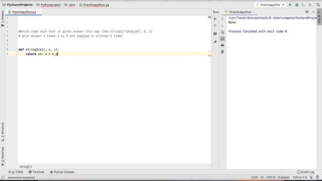 Python Practice Series 17 | Beginners | Level 1 | Basic | Print String of Given Times | Exercises