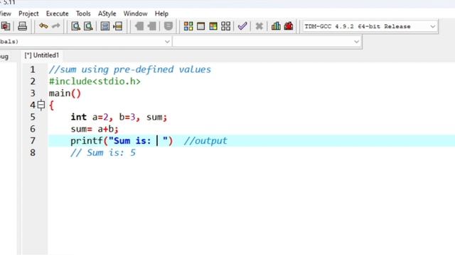 printf and scanf|c program beginners|format specifier|user defined value|address operator in c