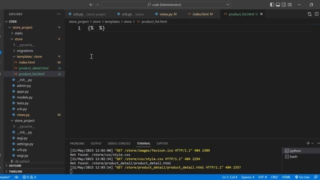 Django с нуля. Урок №10. Templates. Наследование шаблонов. Передача данных