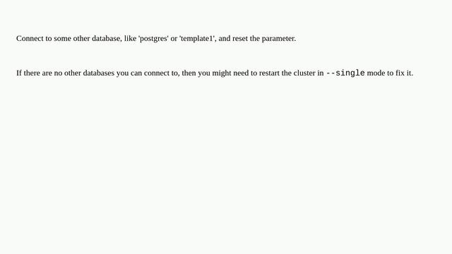 Dba: PostgreSQL - "Fatal: could not access file" смотреть онлайн