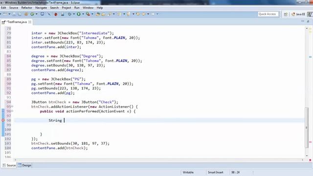 JCheckBox in Windows Builder Java - Intact Abode смотреть онлайн