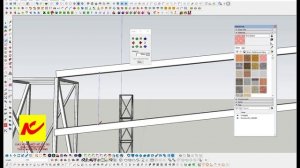 Học SketchUp 3D Biên Hòa - Hướng dẫn học bài HƯỚNG DẪN DỰNG KHUNG 3D MÁI XẾP DI ĐỘNG