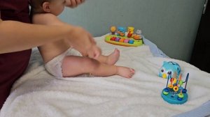 Детский массаж с 6 месяцев. Грудничковый массаж. Гимнастика.